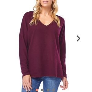 V-Neck Tunic in Plum